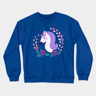 Purple Unicorn Crewneck Sweatshirt